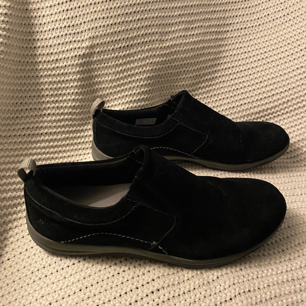 Lands' End Women's Black Slip-On Loafers